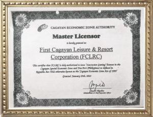 Chứng nhận First-Cagayan-Leisure-and-Resort-Corporation